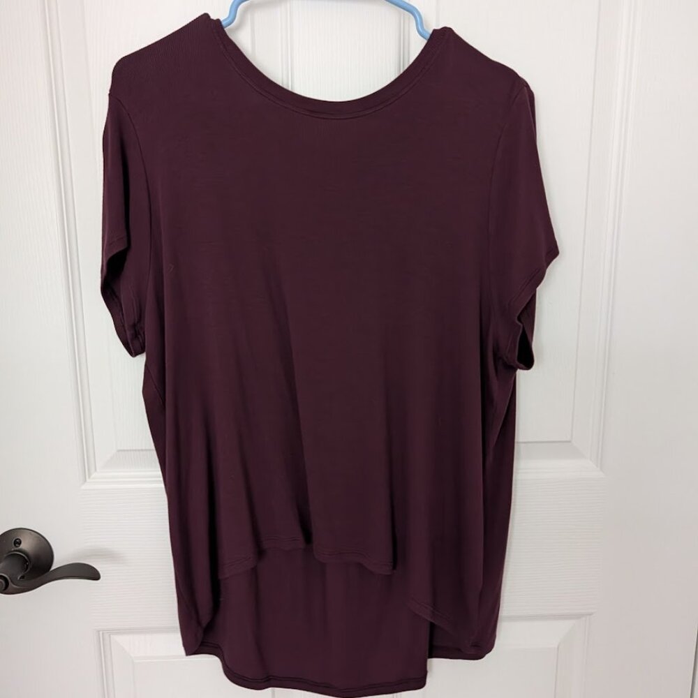 Athleta Women's Move With Ease Tee - Garnet - M